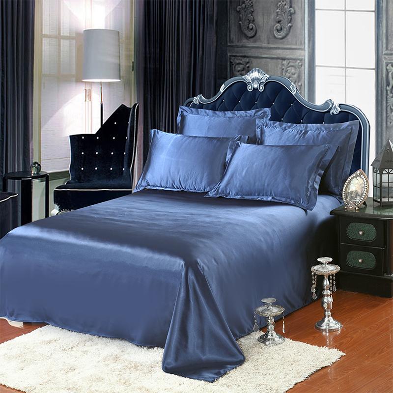 20 Màu Bộ Chăn Ga Gối Gấm Lụa Satin Cao Cấp Bọc Nệm King Size Satin Bedsheet Mềm Trang Bị Giường Dệt Cho Gia Đình