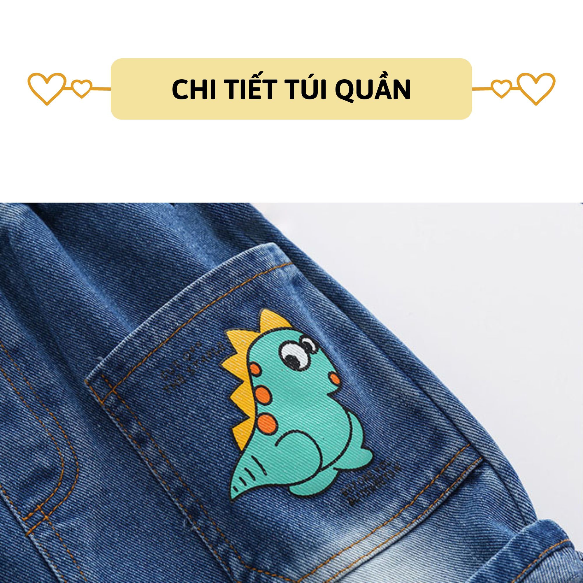 Quần short jean bé trai 27Kids WELLKIDS Quần đùi bò mềm lưng chun nam cho trẻ từ 2-8 tuổi BSJE1