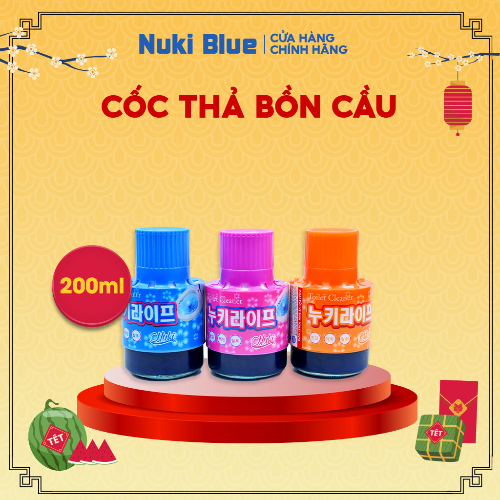 Cốc Thả Bồn Cầu Nuki Tẩy Vệ Sinh, Khử Mùi và Làm Sạch Diệt Khuẩn Bồn Cầu