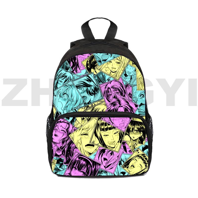 12/16 Inch Mini Trẻ Em 3D In Ahegao Ba Lô Trẻ Em Anime Đáng Hentai Túi Sinh Đựng Mẫu Giáo Ba Lô Trở Lại Trường Học