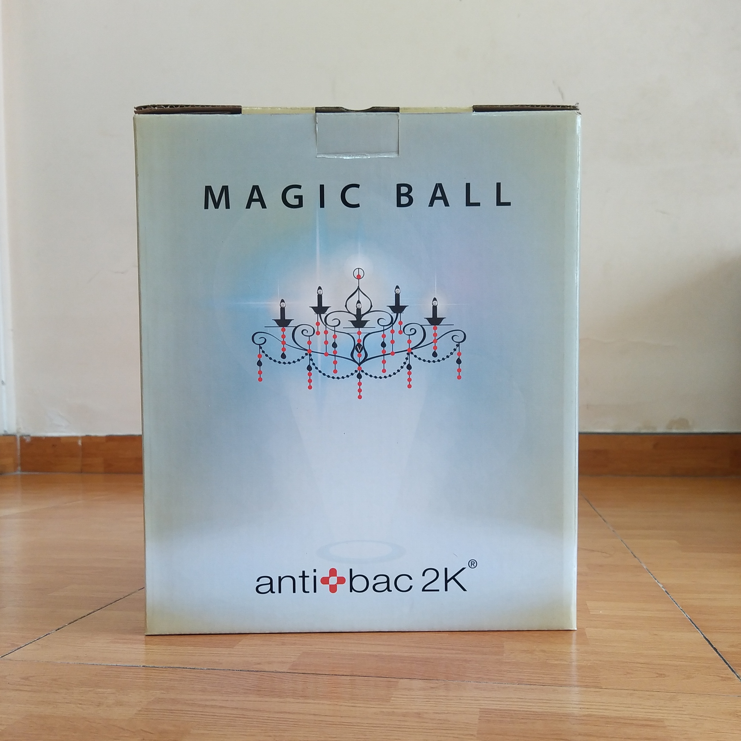 Máy Lọc Không Khí Antibac2K- Nhật Bản, Magic Ball Chandelier Gold, Khử mùi, kháng khuẩn, diệt virus, loại trừ bụi siêu mịn PM2.5, tạo độ ẩm, mang hương thiên nhiên nhẹ nhàng- HÀNG CHÍNH HÃNG