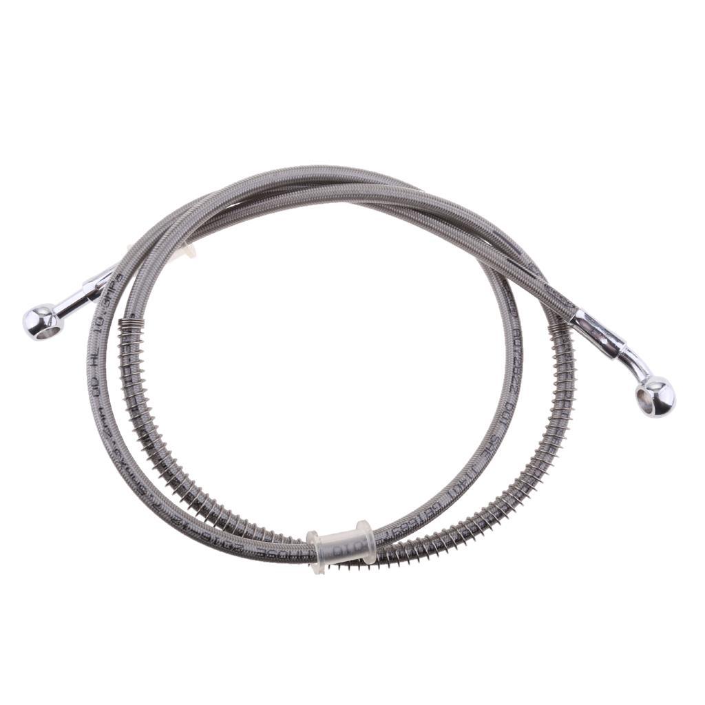 2Pieces 150cm Universal Motorcycle Motorbike Brake Braided Hose Line Pipe