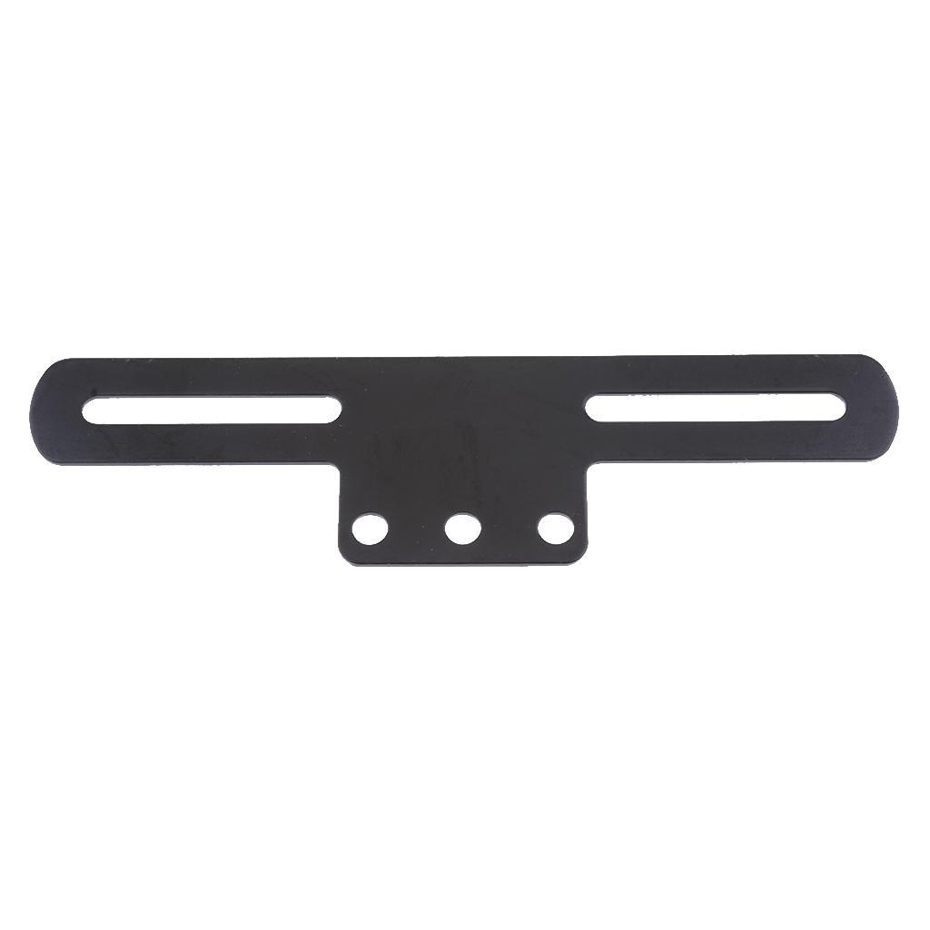 2xMotorcycle License Plate Frame Holder Tail Rear Light Bracket Mount Black