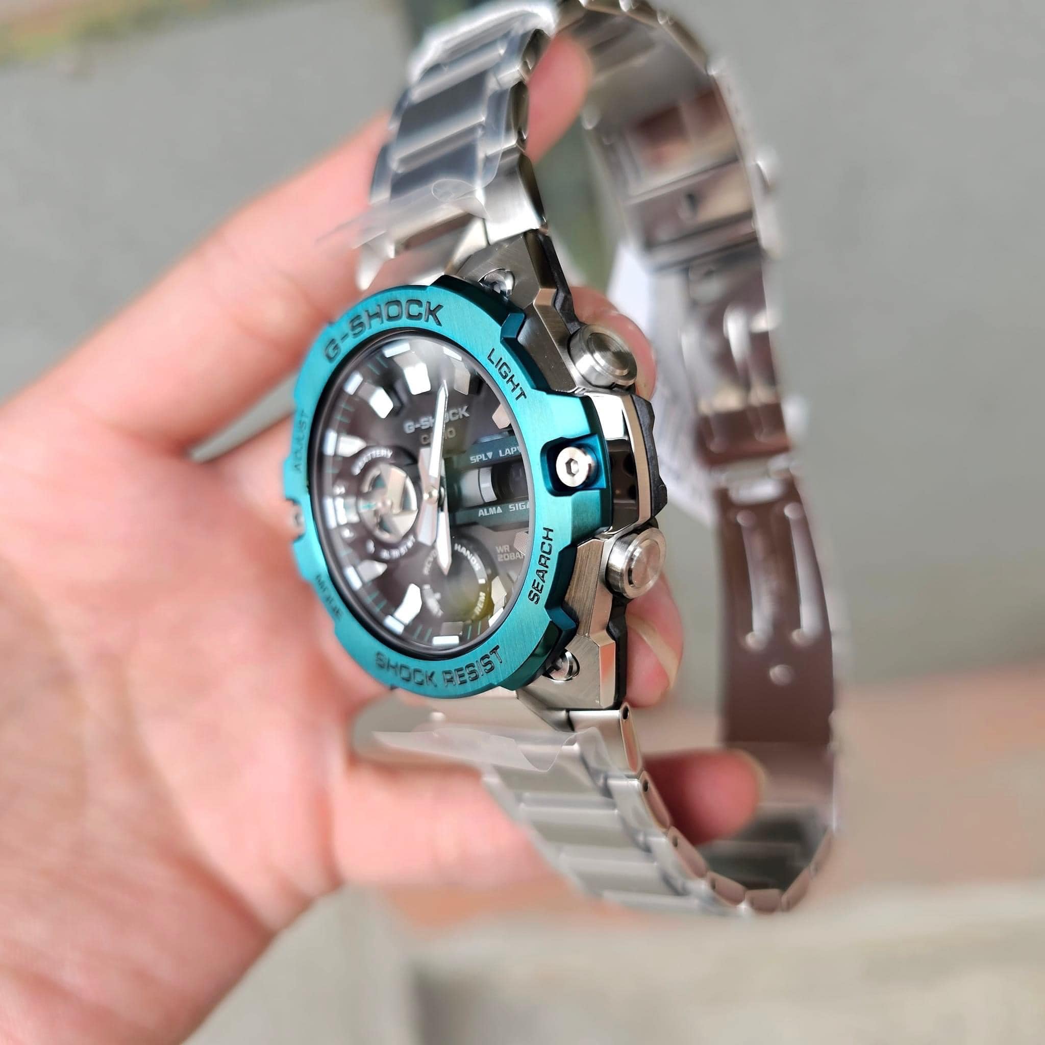 Đồng Hồ Nam Dây Nhựa G-Shock GST-B400CD-1A3DR Bluetooth | Năng Lượng Mặt Trời | Lõi Carbon | GST-B400CD-1A3