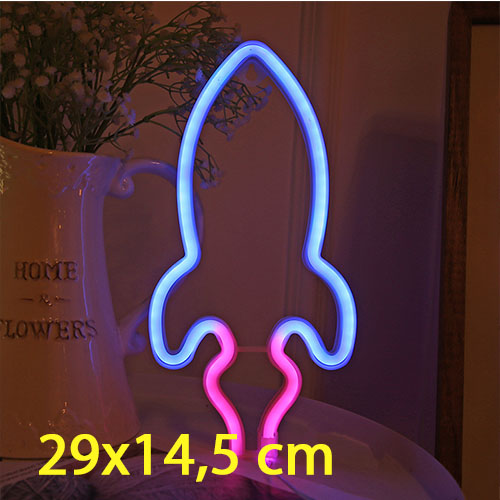 Đèn LED Neon trang trí phòng ngủ, quán dùng pin + USB