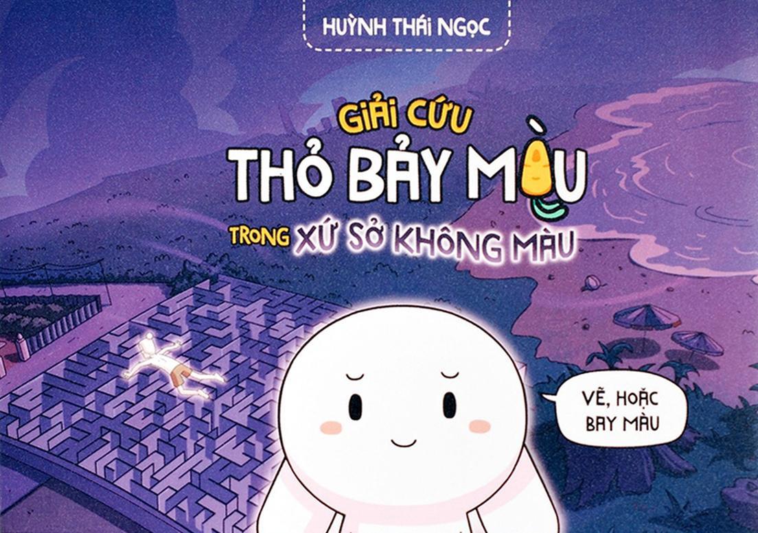Sách - Truyện Tranh Tương Tác - Giải Cứu Thỏ Bảy Màu Trong Xứ Sở Không Màu - Tặng Kèm Bookmark 2 Mặt Cán Holo