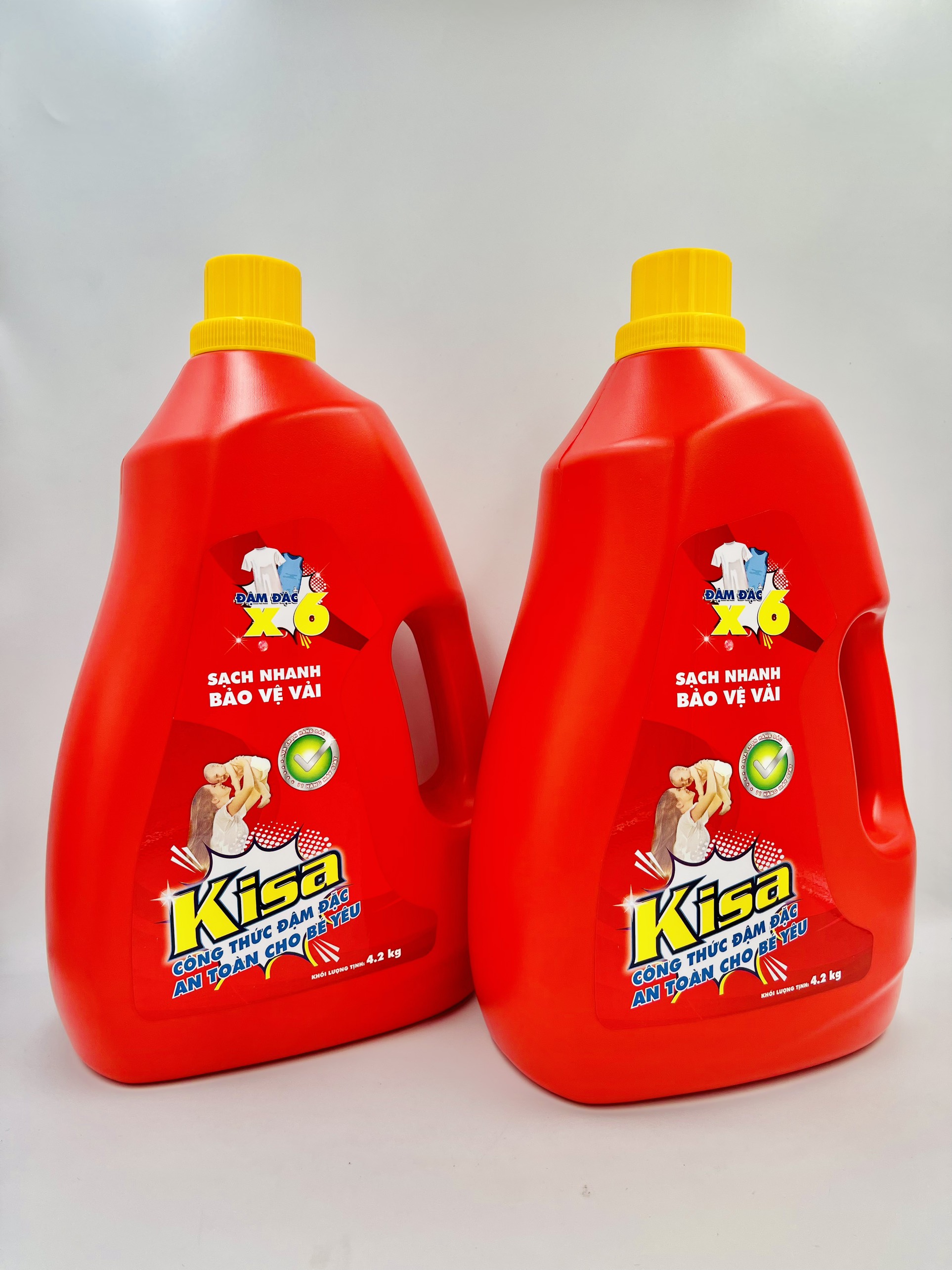 Nước giặt đậm đặc Kisa 4.2 kg - An toàn cho bé yêu