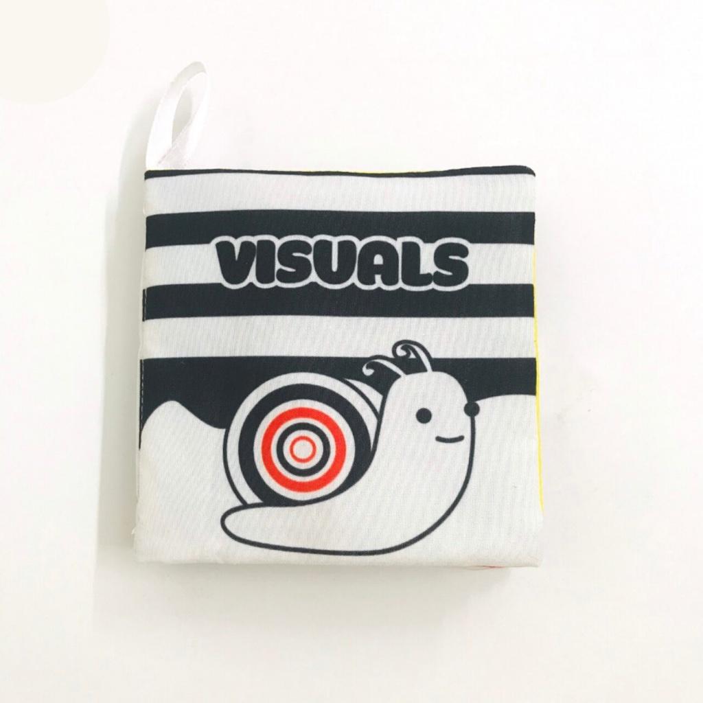 Sách vải cho bé sơ sinh 6 tháng 1 tuổi song ngữ Lalala Baby chủ đề động vật hoa quả màu sắc 12x12 cm