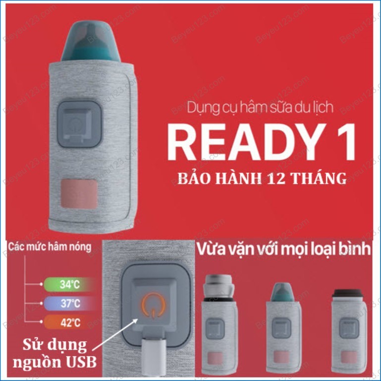 Túi hâm sữa xách tay, hâm bình sữa tiện lợi, chính hãng Ready 1 FB3101TN