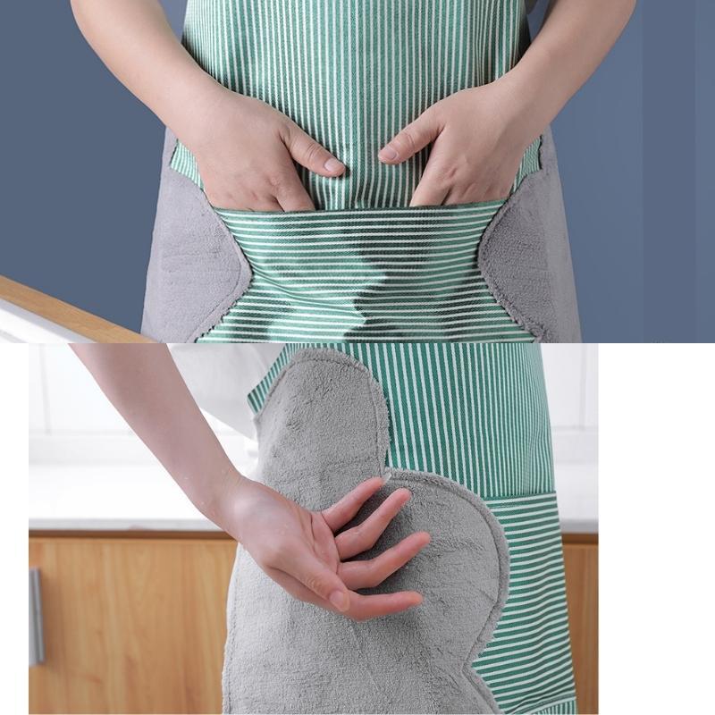 Tạp Dề Nấu Ăn Chống Nước Cao Cấp Mẫu Hàn Quốc Dễ Thương - TAPDE01