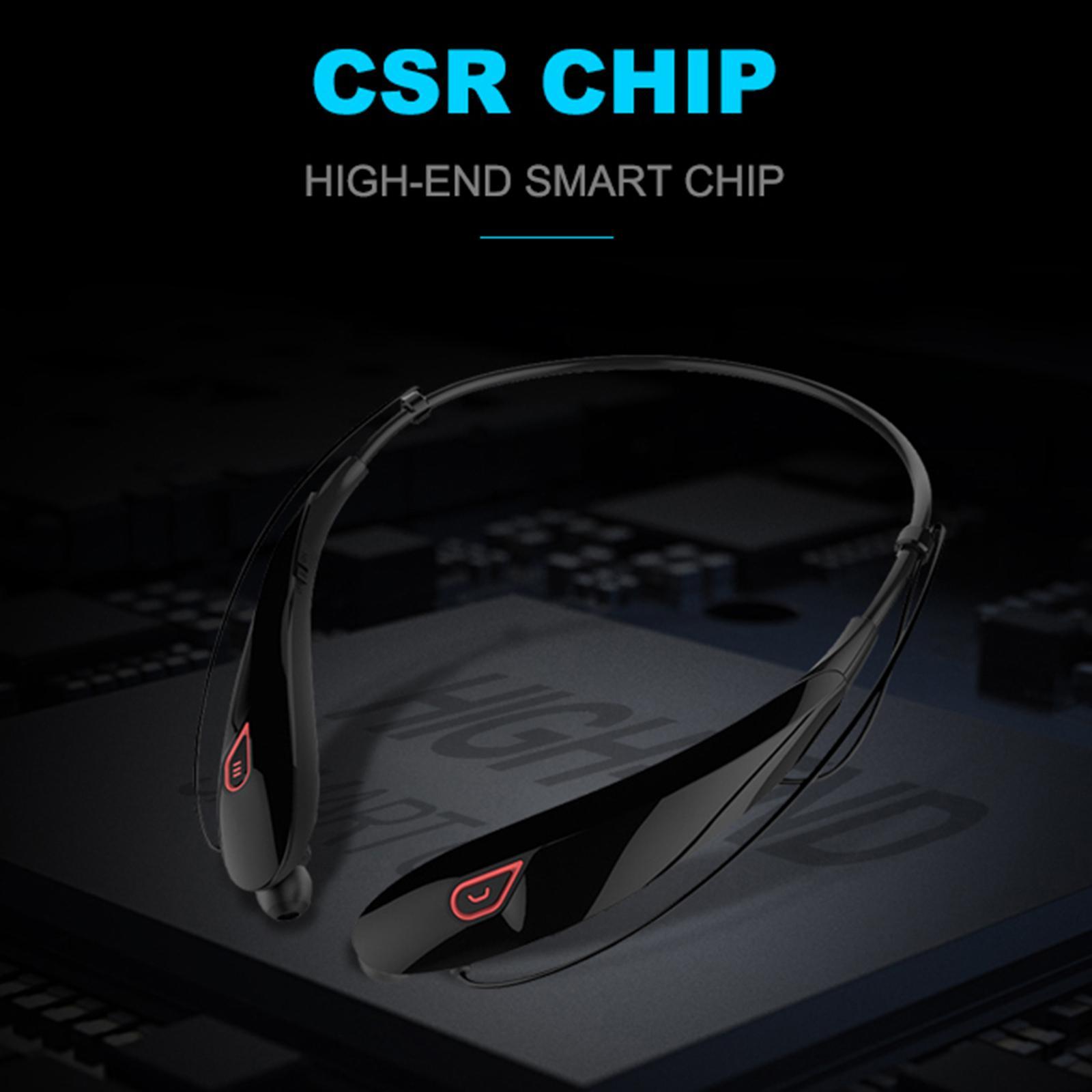 Neckband Bluetooth Headphones   Earphones with Mic Red