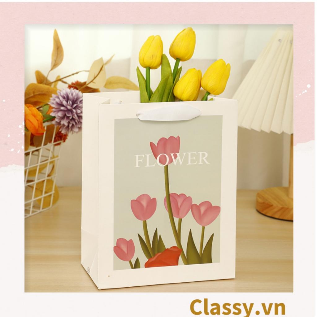 Túi giấy Classy chất liệu dày dặn, quà tặng, đi shopping tiện lợi Q1495