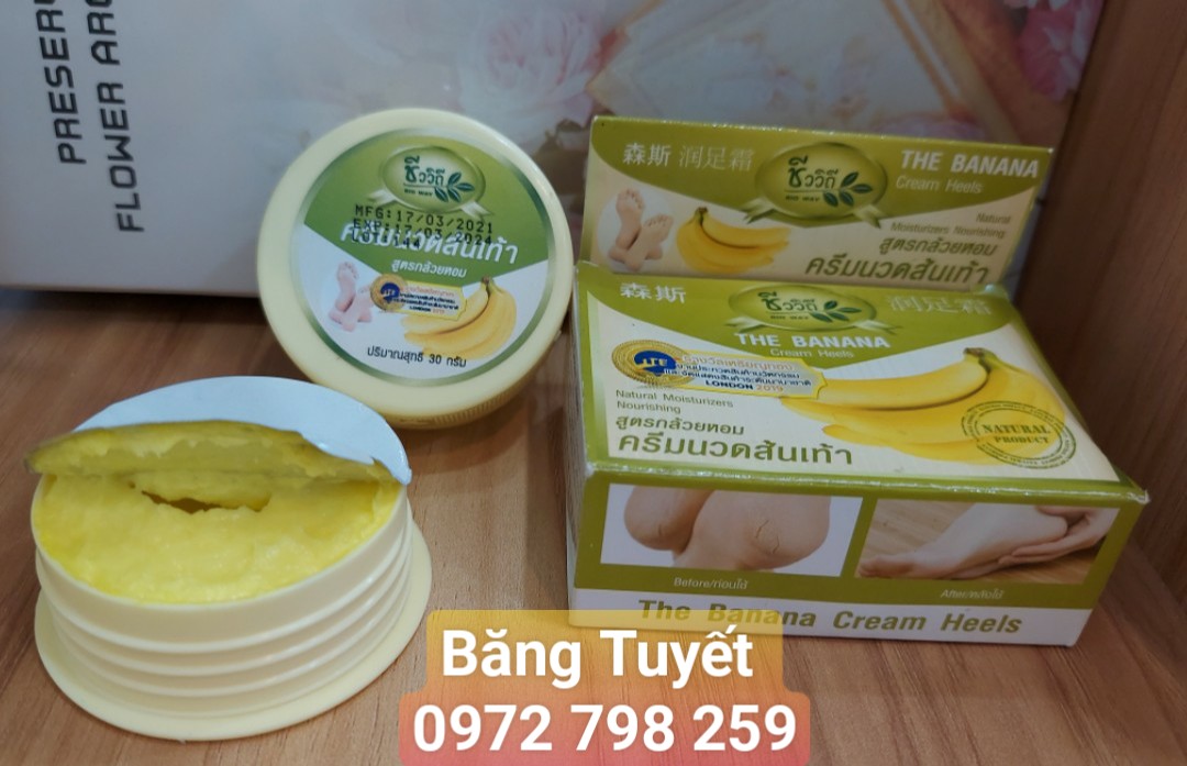 Kem nứt gót chân chuối thái The banana Cream heels