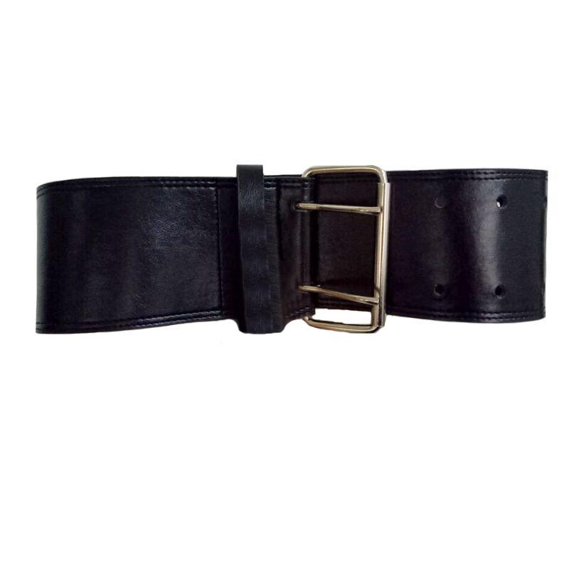 Cổ Điển Thời Trang Lớn Kim Loại Khóa Pin Kép Nữ Rộng Thắt Lưng Nữ Thiết Kế Cao Cấp Nữ Casual Dây Da Mùa Đông áo Khoác