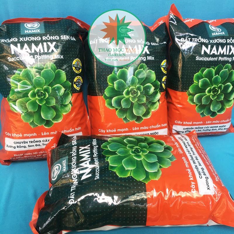Đất trồng Sen đá Namix - Chuyên trồng cây mọng nước như Xương rồng, sen đá, nha đam...