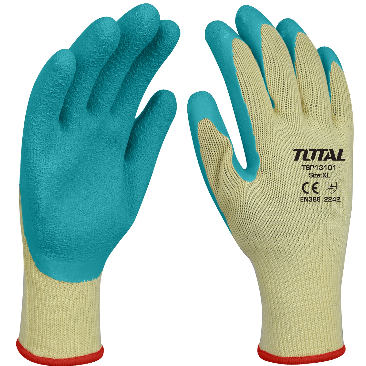 Găng tay cao su đa dụng TOTAL TSP13101 - size XL người lớn, không gây dị ứng, kích thích da, đeo thoải mái, bảo vệ da tay