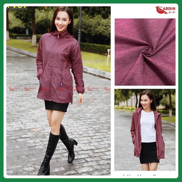 Áo Khoác Nữ, Áo Gió Nữ Vân Xước 2 Lớp Cao Cấp Dáng Dài Cho Nữ - Cản Gió, Chống Nước, Chống Nắng