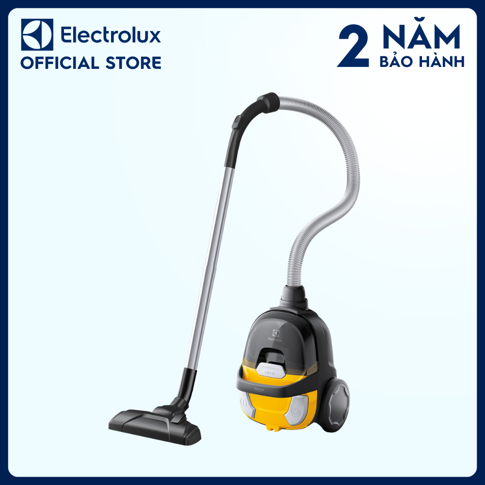 Máy hút bụi lốc xoáy siêu gọn nhẹ Electrolux CompactGo - Z1230 - Đầu hút 2 trong 1 làm sạch mọi loại sàn cùng bộ lọc HEPA 10 Washable Filter [Hàng chính hãng]