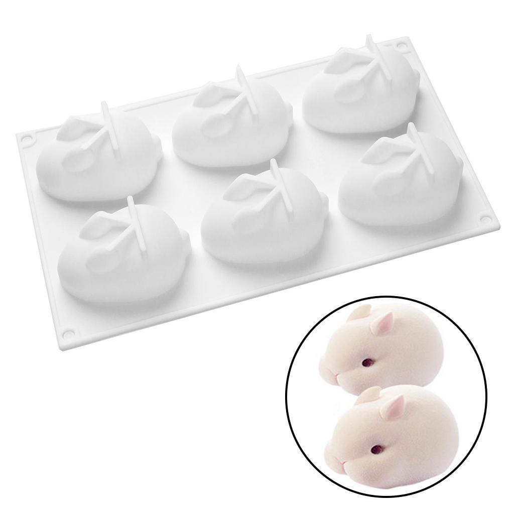 Silicone Cake Molds Rabbit Shape Non Stick Soap Pastry Cake Dessert Decor