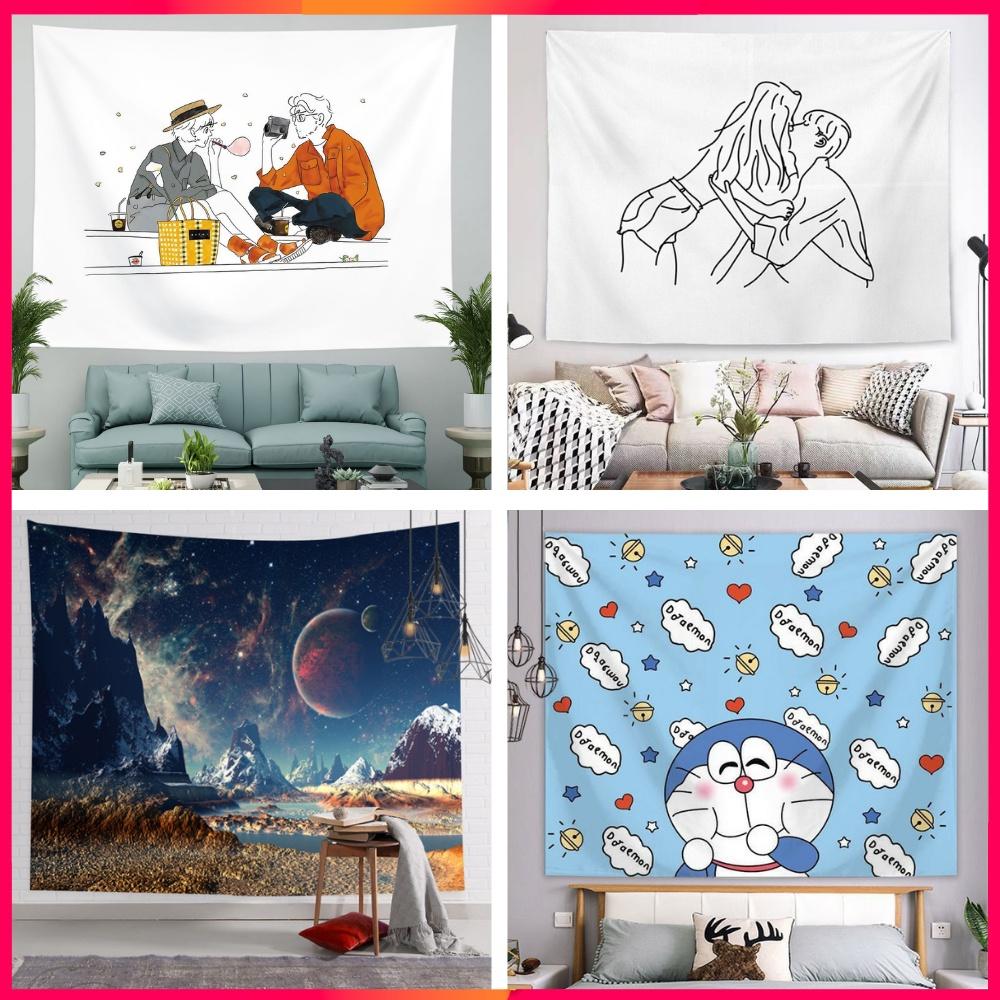 Thảm Treo Tường trang trí, Decor phòng ngủ, vải treo tường vintage