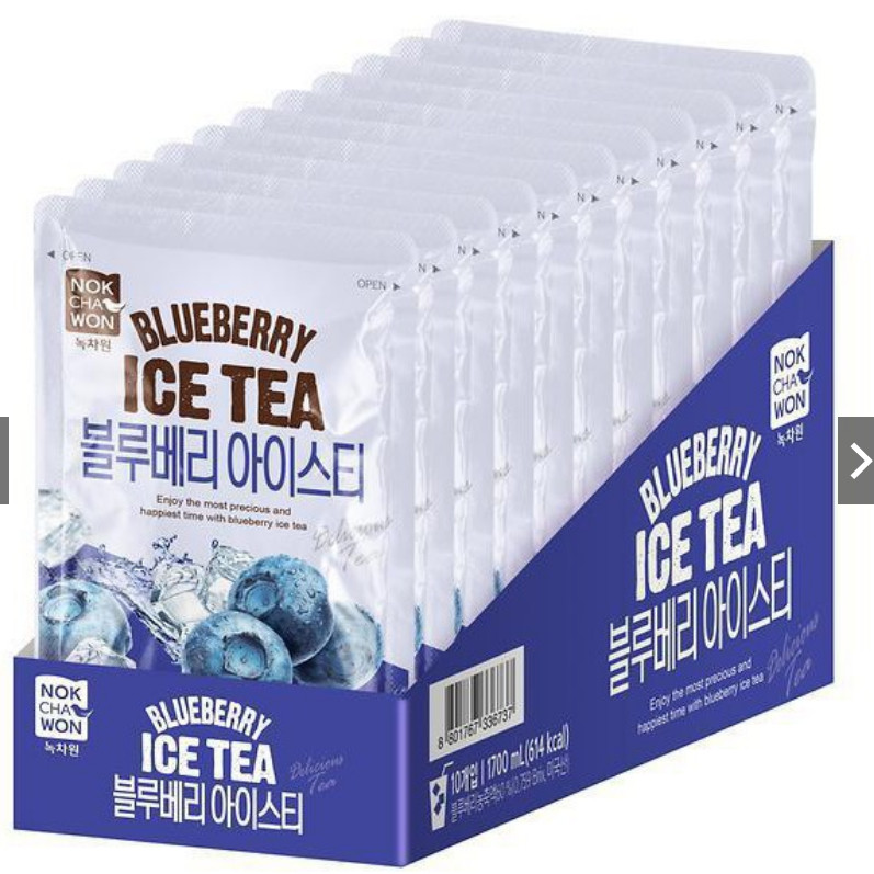 Hộp 10 túi Trà Việt Quất Ice Tea Blueberry Nokchawon