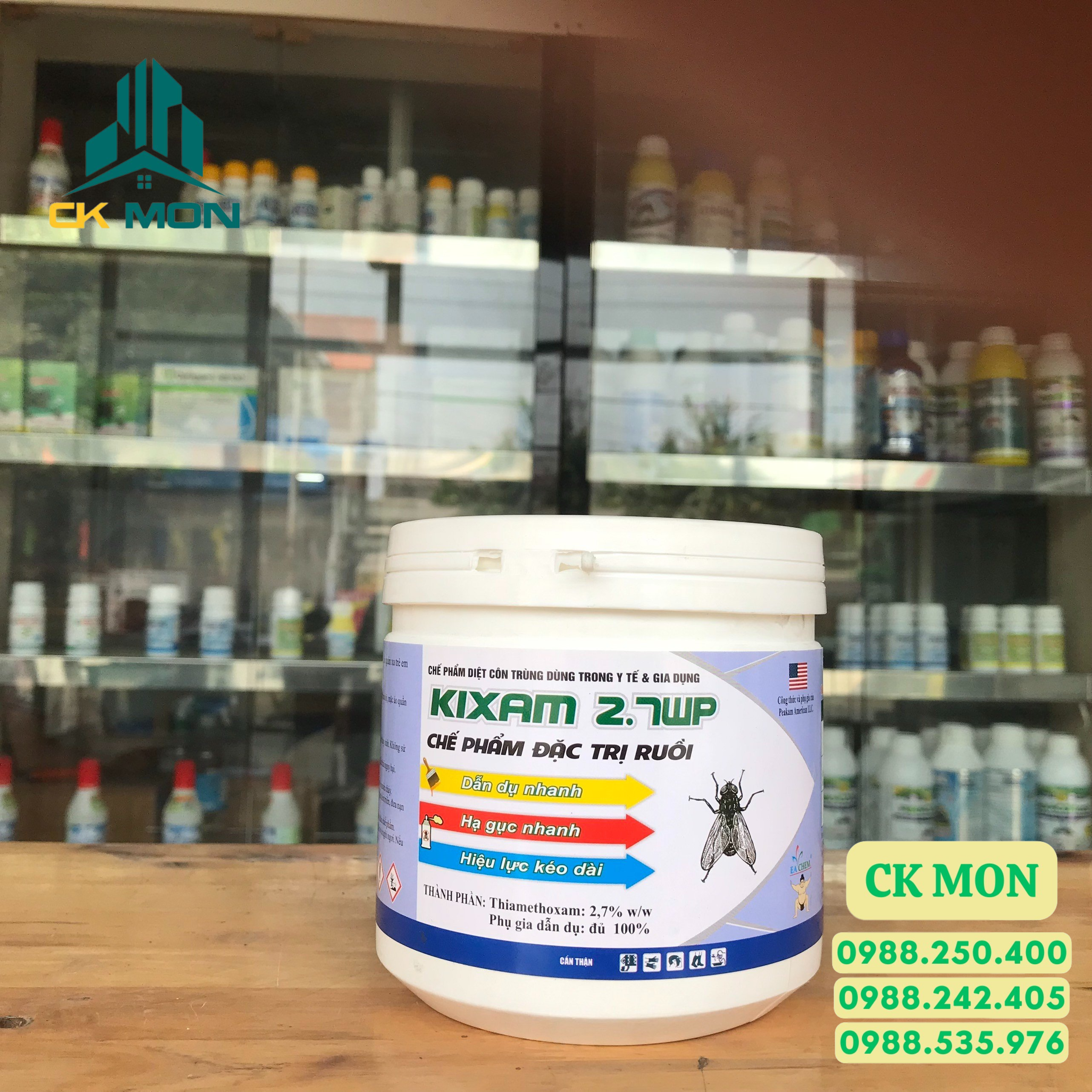 Thuốc diệt ruồi dạng bả Kixam 2.7WP- 400g
