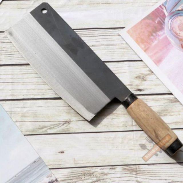 Bộ Dao Bếp Nhà Hàng Cán Gỗ combo 2 món