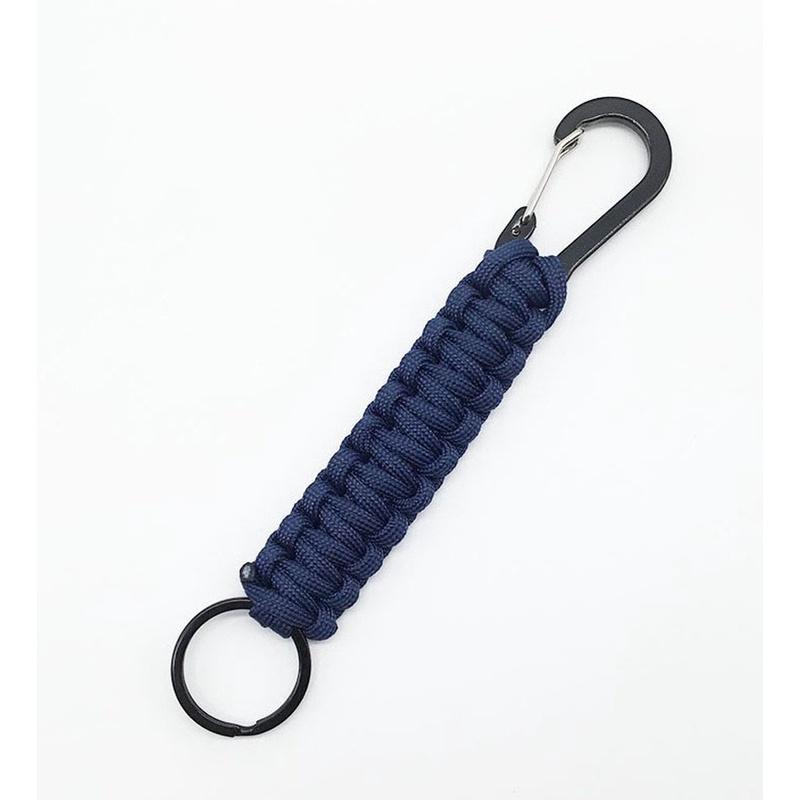 Outdoor Keychain Ring Camping Carabiner Military Paracord Cord Rope Camping Survival Kit Emergency Knot Bottle Opener Key Chain