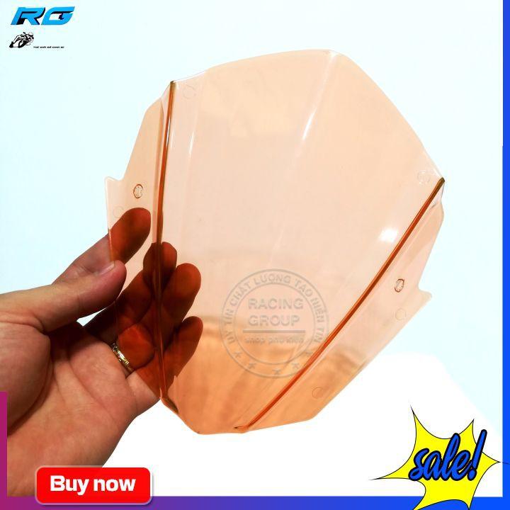 Ốp Đầu Cho Xe Ex150 Mẫu Ver4 Màu Cam Trong Suốt