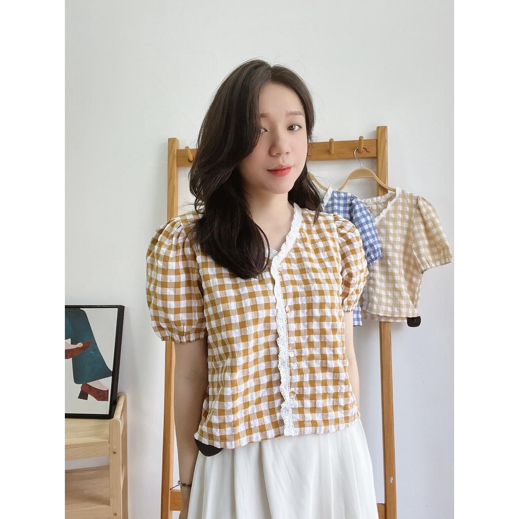 Áo viền ren Hàn quốc - 41794