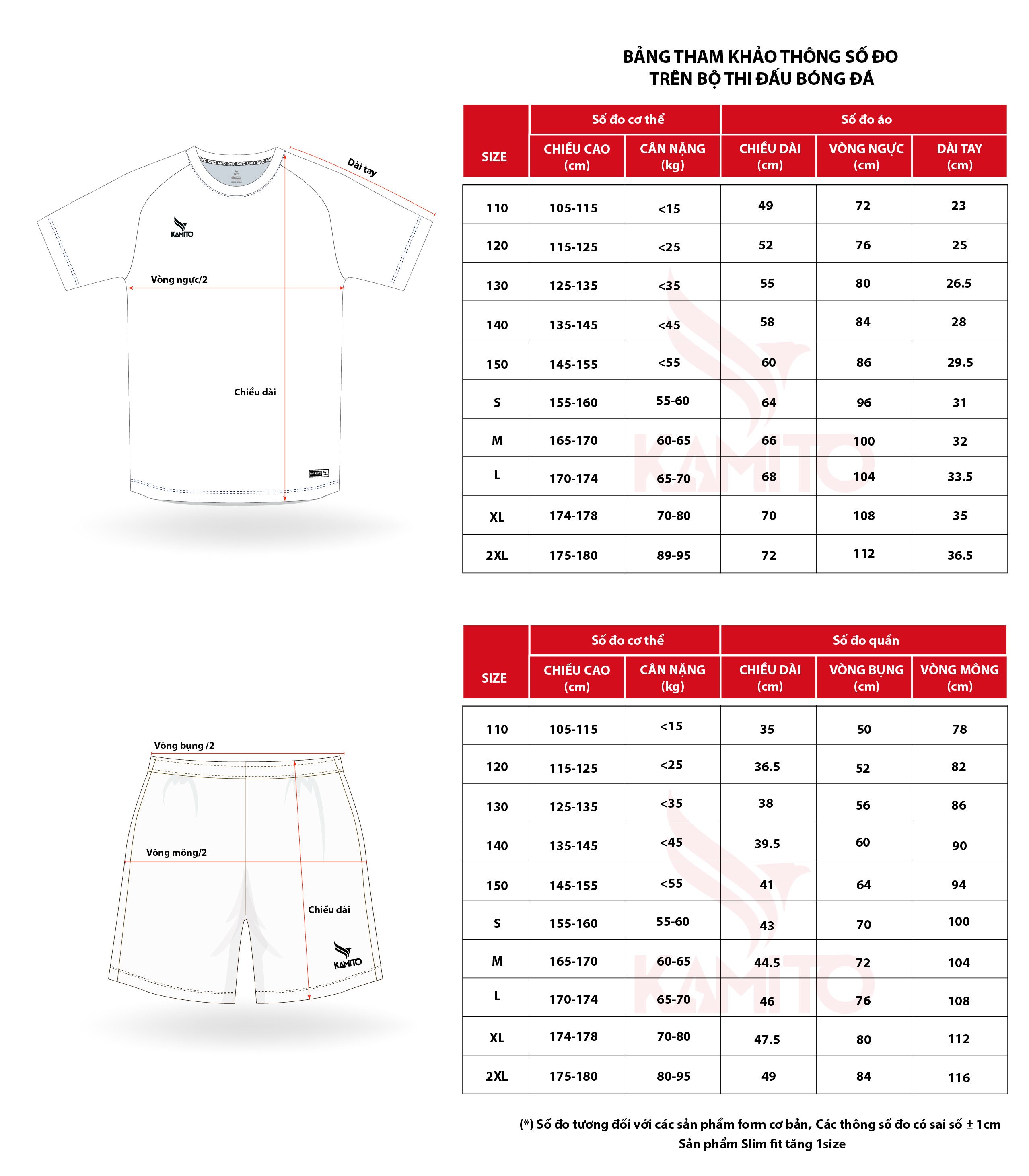 BỘ QUẦN ÁO THI ĐẤU BÓNG ĐÁ KMSH2005 KAMITO