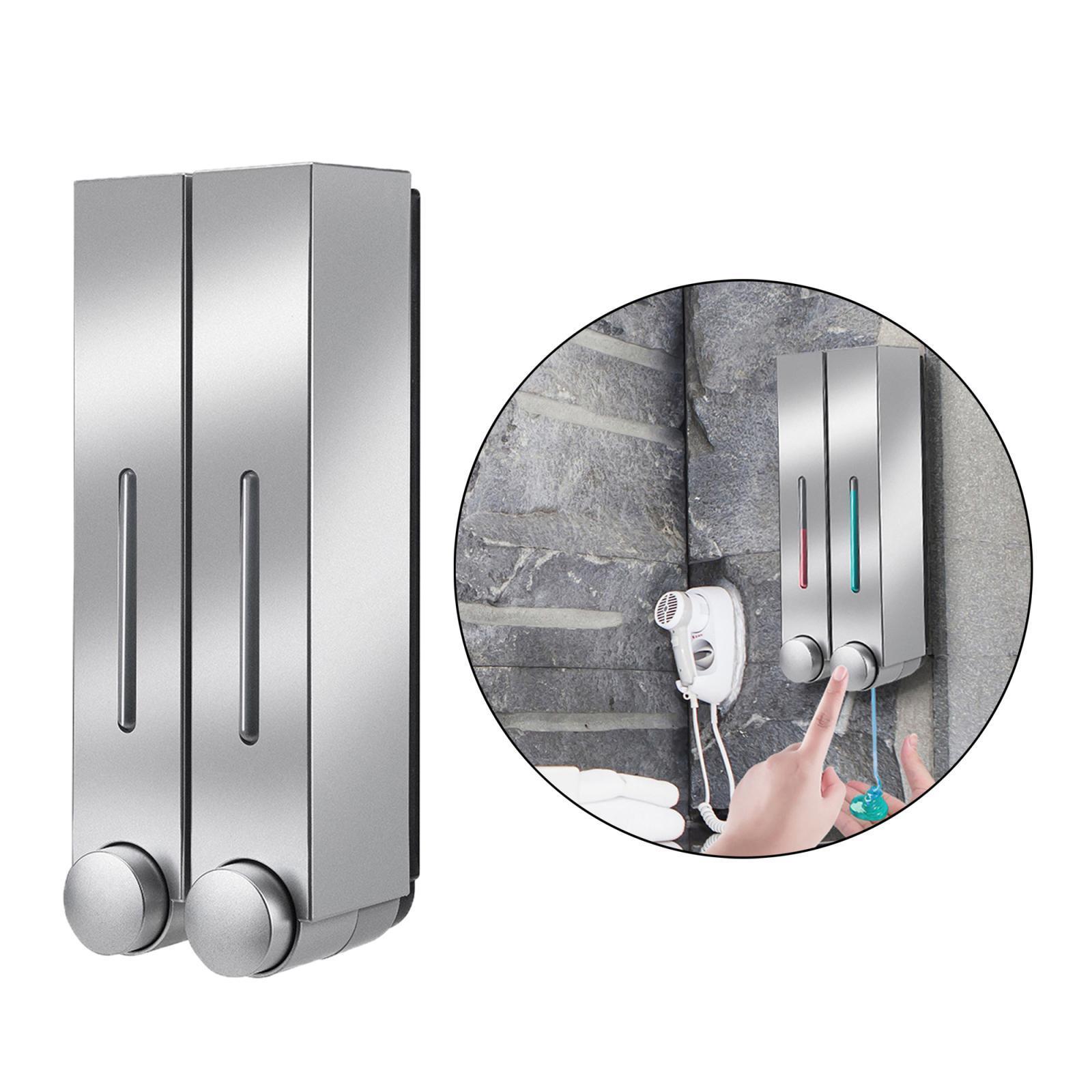 2x Bathroom Soap Dispenser Shower Shampoo Gel Pump Bottle Home Hotel Cafe