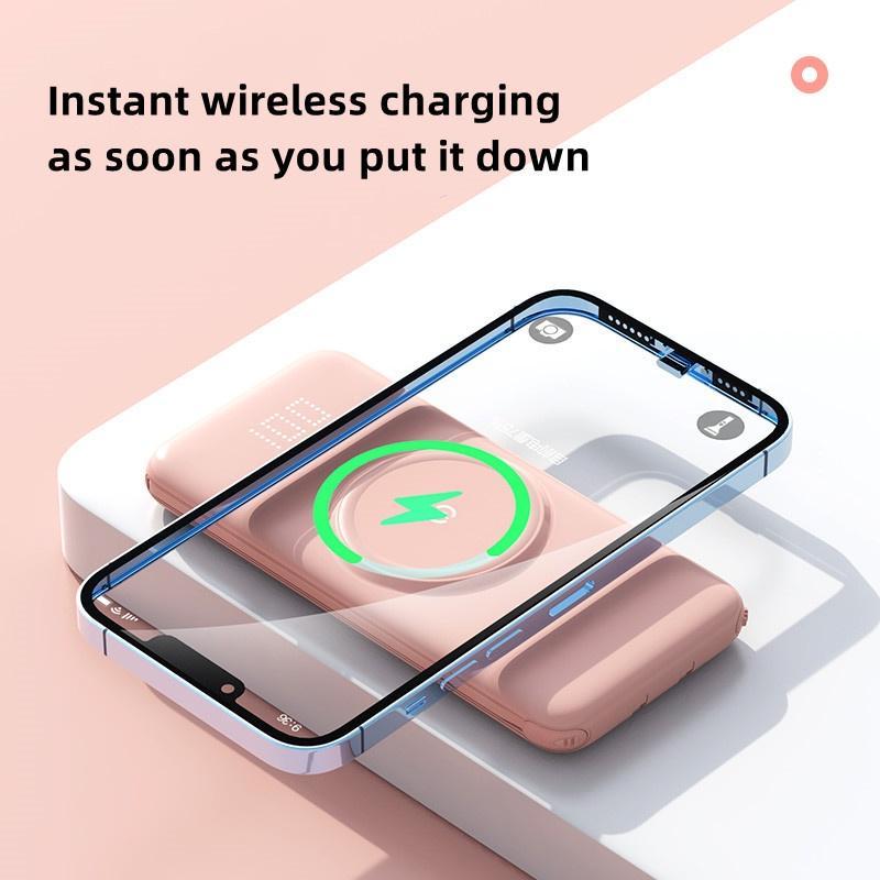 Sạc Dự Phòng Không Dây Y1 20000 mAh 3 Đầu Ra Kích Thước Lớn Nhỏ Gọn