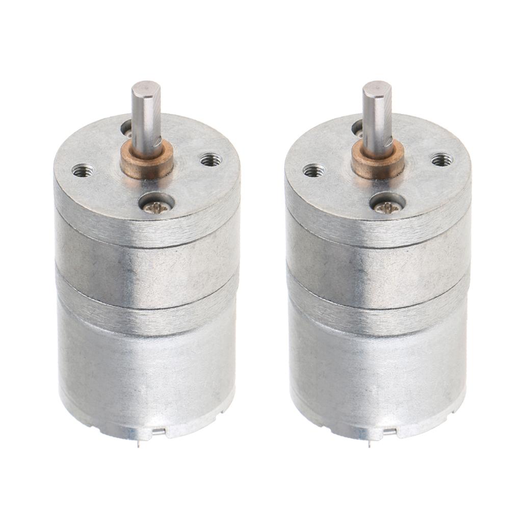2 High Gear Motor Motor DC 12V Speed Reduction Gearbox 1800RPM