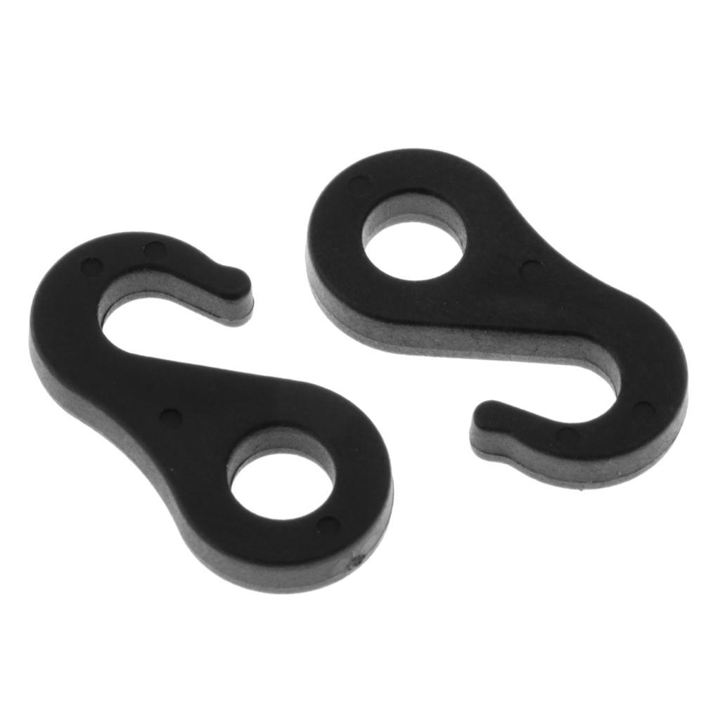 2x10Pcs / Set Tent Awning Attachment Hook Tie Rope 3.6 Cm End Bungee Rope