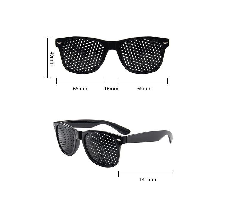 Kính chống loạn thị Anti-Myopia với các lỗ hổng điều chỉnh tầm nhìn Mệt mỏi Kính lỗ cho nam giới cải thiện thị lực tự nhiên Color: 5 holes