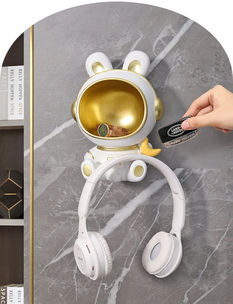 TƯỢNG MÈO PHI HÀNH GIA TREO ĐỒ SPACEMAN GIỮ ĐỒ TRANG TRÍ NHÀ CỬA