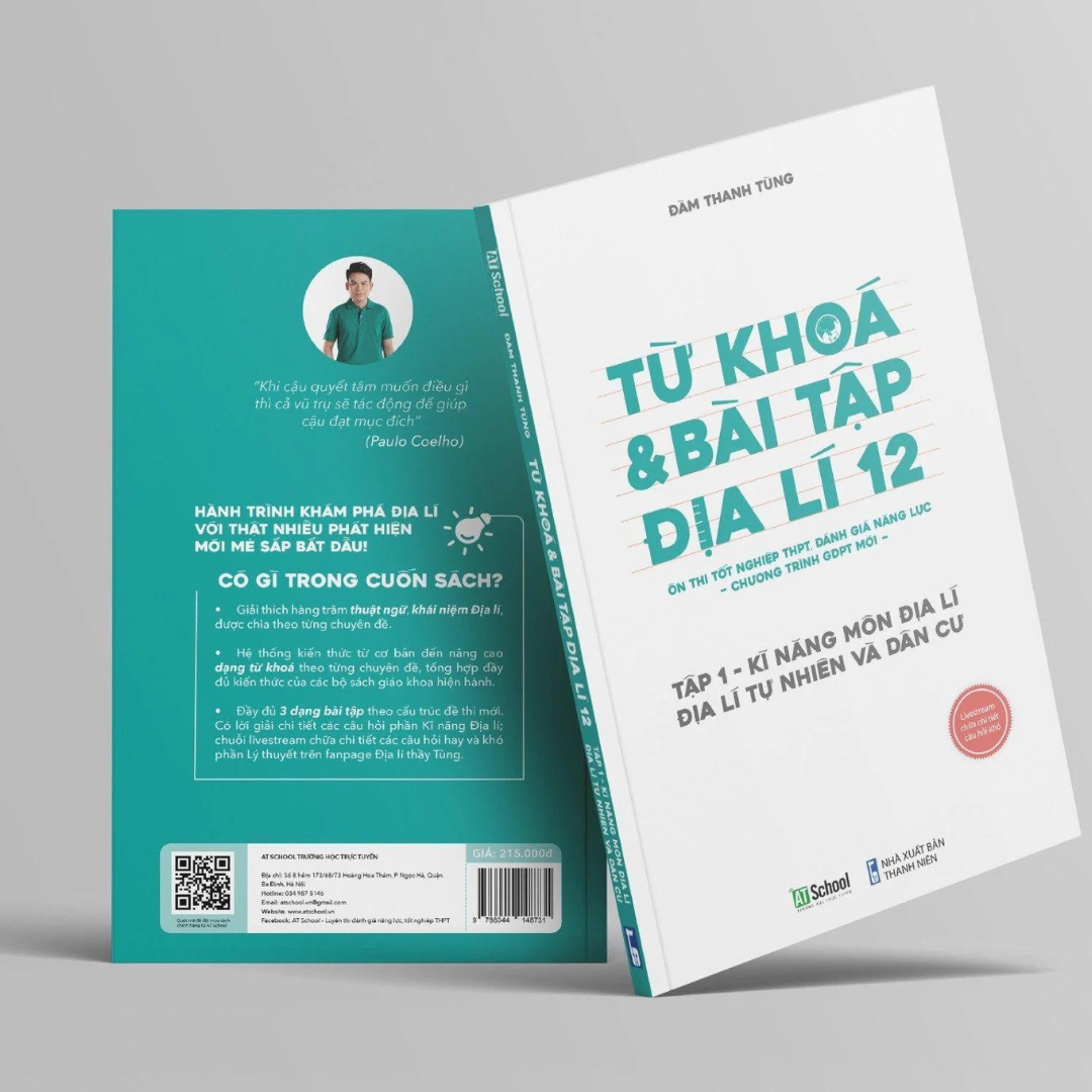 Địa lí 12 chương trình mới: Sách Từ Khóa &amp; Bài Tập Địa Lí 12 (Tập 1), Kỹ năng môn địa lí, địa lý tự nhiên và dân cư