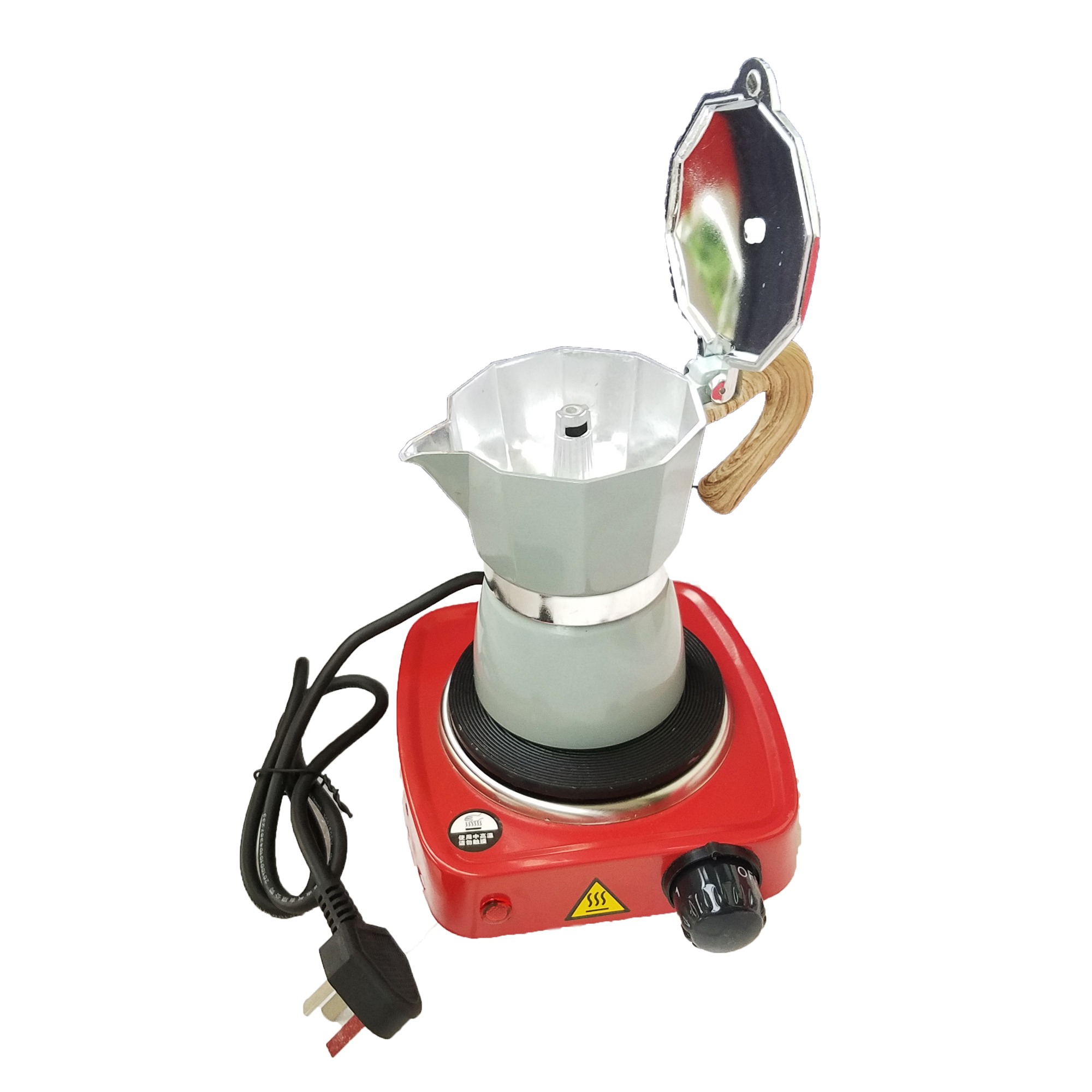 Bộ Bếp Điện Mini Và Bình Pha Cà Phê Moka Express 150ml