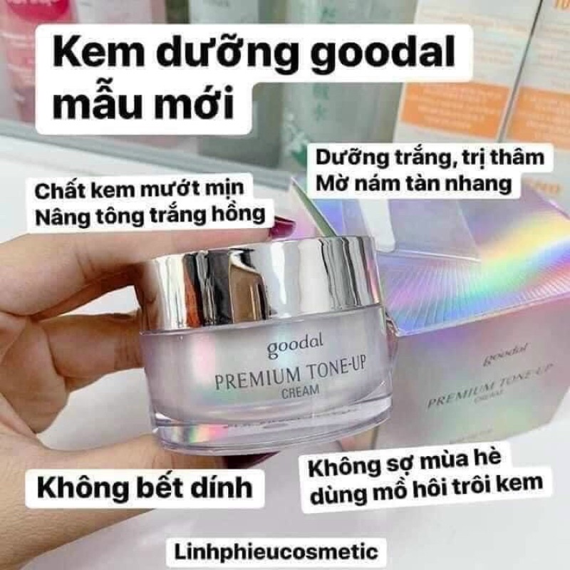 Kem Dưỡng Da Nâng Tone GOODAL PREMIUM TONE-UP CREAM Mẫu 2020 - 30ml