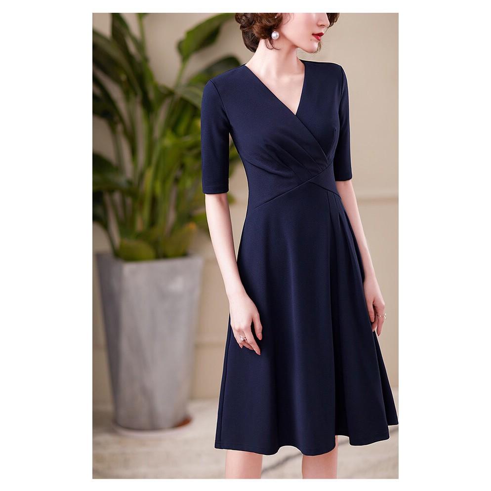 (S M L XL) ĐẦM XÒE NỮ ĐẮP NGỰC XẾP LI