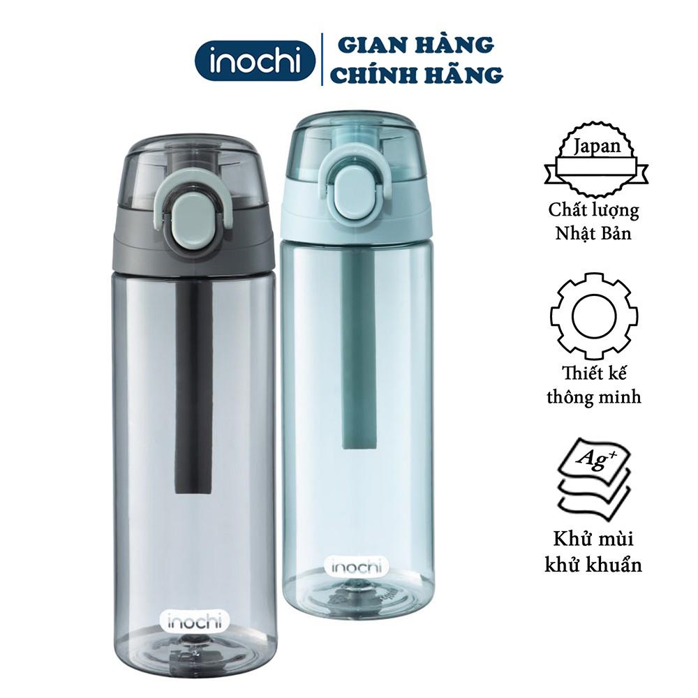 Bình nước nhựa - thể thao sport tập gym Kita Grace chất liệu nhựa nguyên sinh kháng khuẩn Ag+ 620ml BIN620