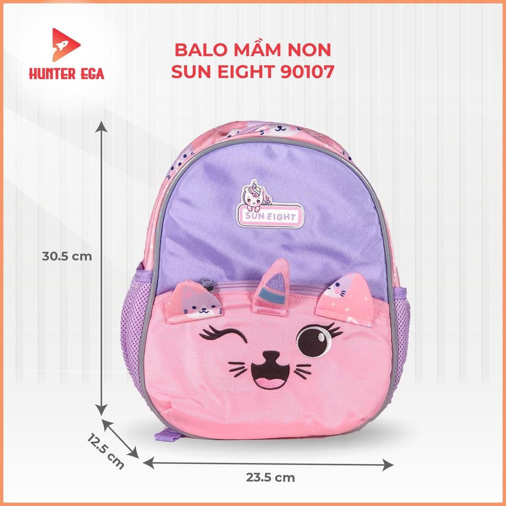 Balo Mầm Non Bé Trai Bé Gái Họa Tiết Các Con Vật Dễ Thương Mã SUN EIGHT 90107