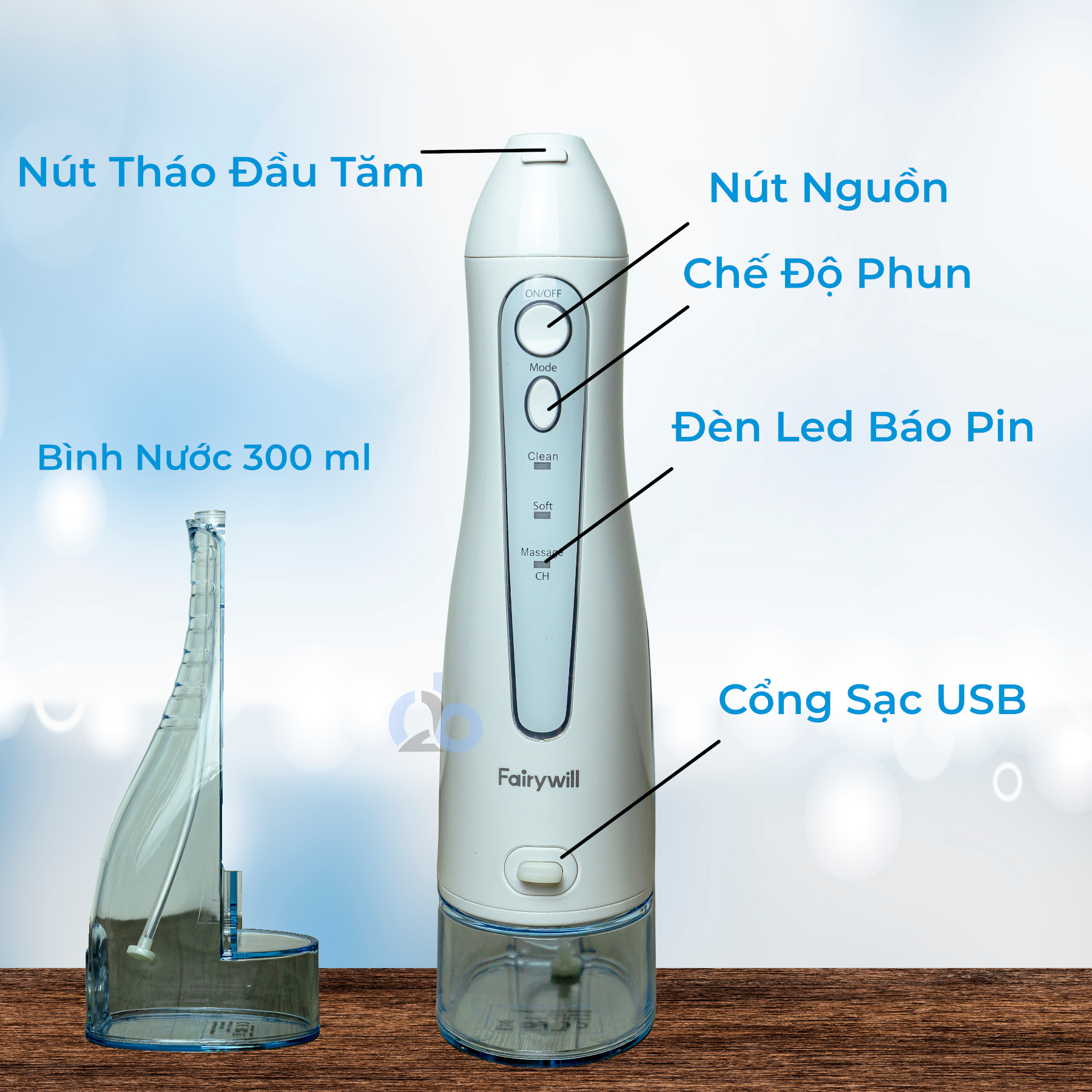 Tăm nước cầm tay Fairywill FW5020E