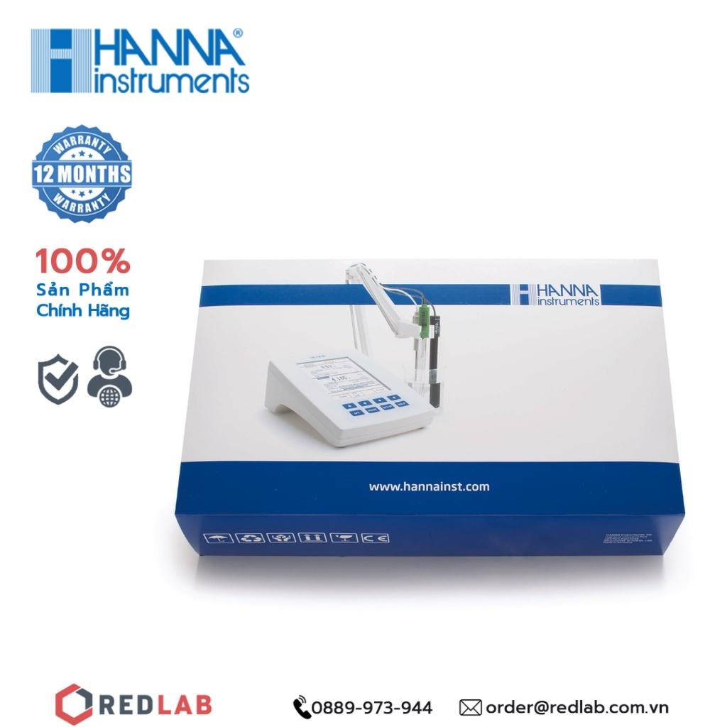 Thiết bị đo pH/ORP/ISE Và EC/TDS/Độ Mặn/Trở Kháng Để Bàn Hanna HI5522-02 chính hãng, bảo hành 12 tháng