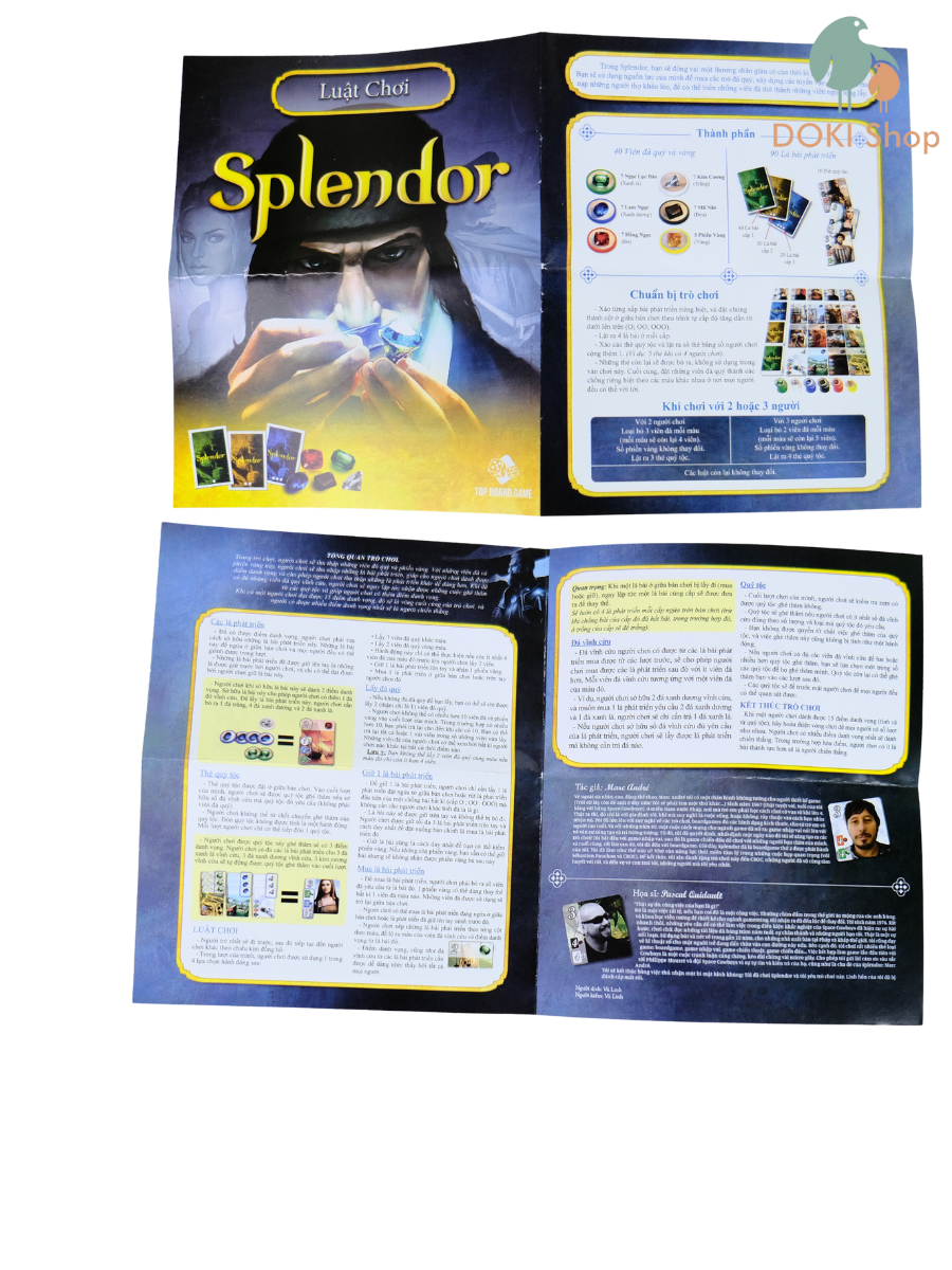 Bộ boardgame Splendor Cuộc chiến đá quy Việt hóa cho nhóm nhỏ 2-4 người