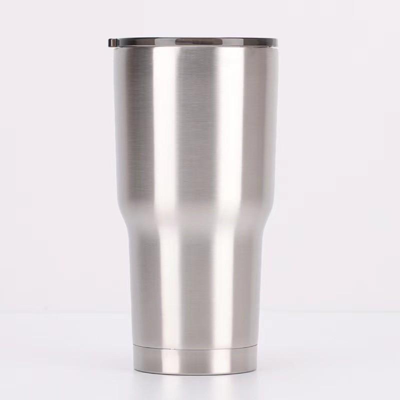 Ly Giữ Nhiệt Thái Lan 900ml MÀU BẠC - Tặng Kèm Ống Hút Inox
