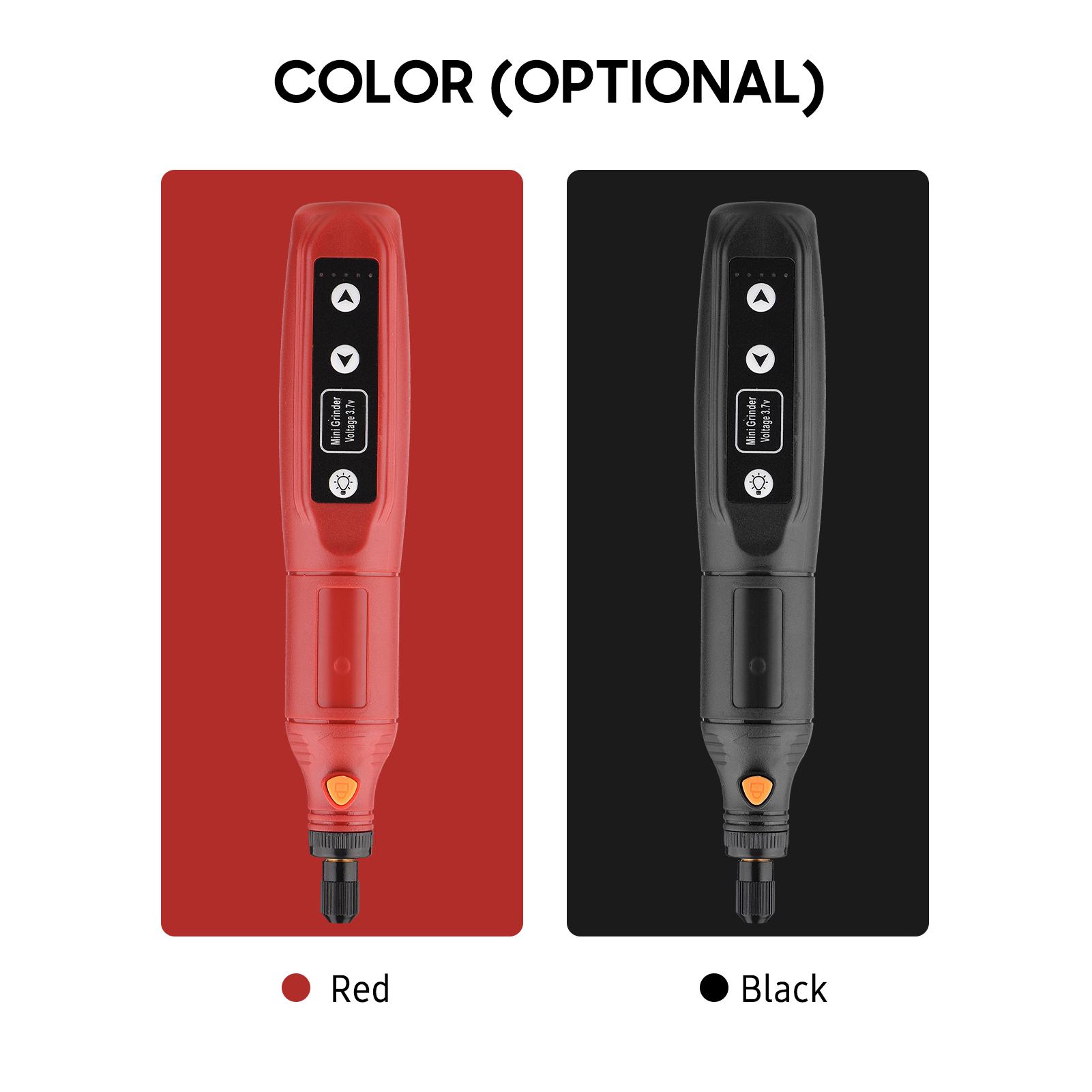 5-Speed Adjustment Mini Electric Grinder Tool Set USB Charging Grinding Machine 2000mAh Rechargeable Handheld Rotary Tool Set with Li-ion Battery USB Charger for Jade Carving Wood Punching Metal Grinding Polishing