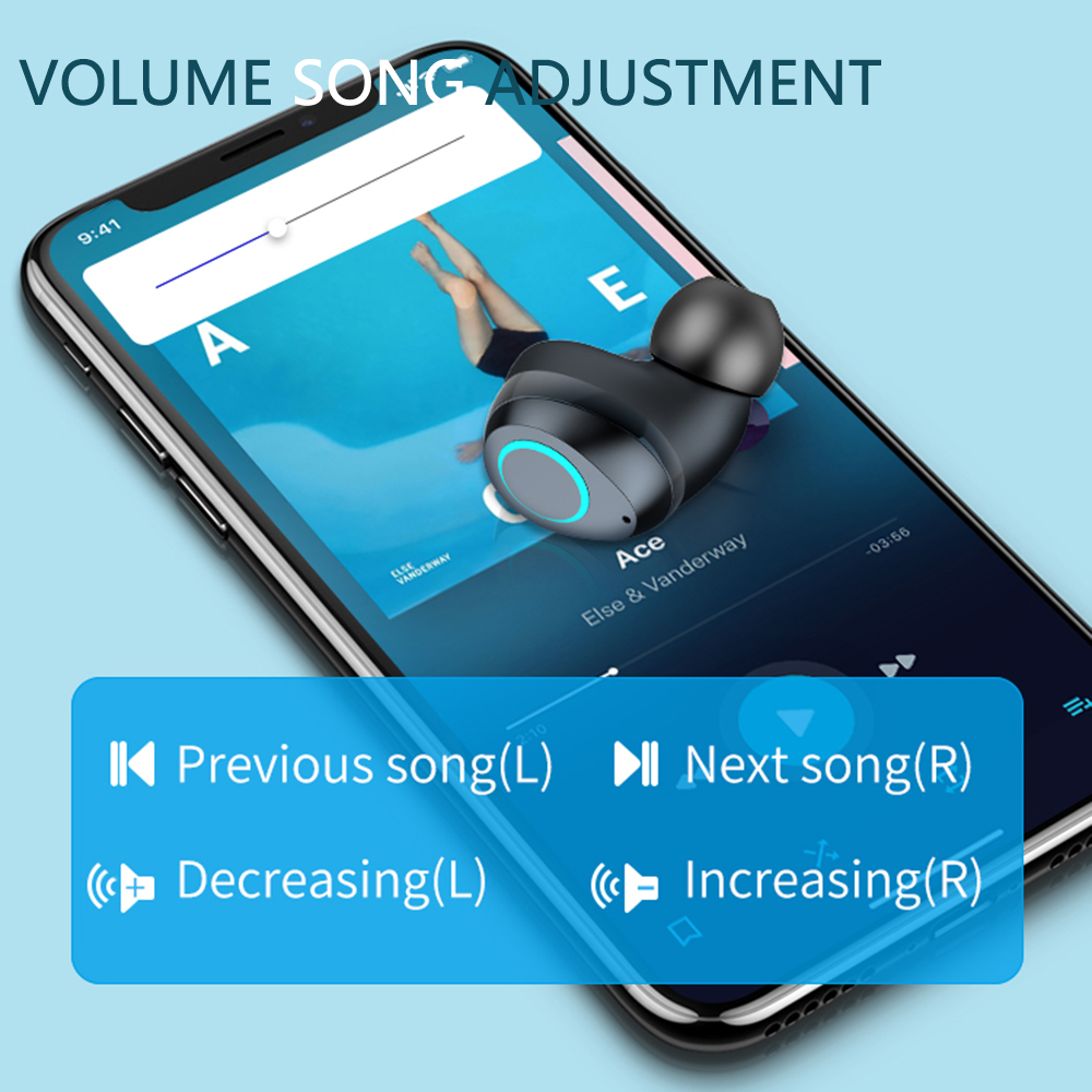 Tai Nghe Không Dây I07 BT5.0 Điều Khiển Cảm Ứng Giảm Tiếng Ồn Với Hộp Sạc Không Thấm Nước Màn Hình Kỹ Thuật Số