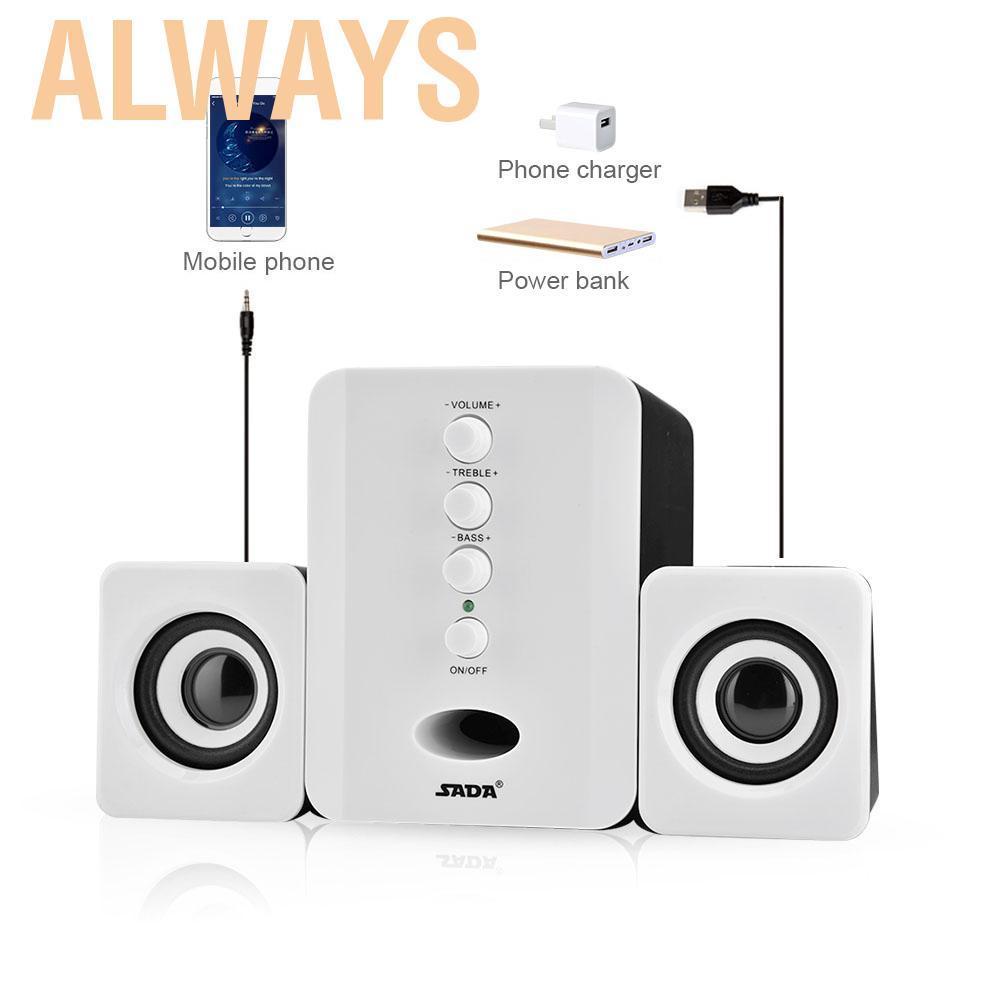 Loa Sada Thiết Kế Nhỏ Gọn Âm Thanh Siêu Trầm Cổng Usb 2.1